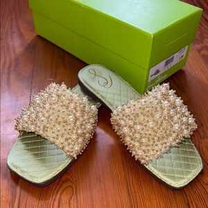 Sam Edelman Elijah Pearl Embellished Sandals